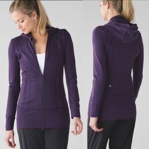 lululemon Daily Practice Jacket Deep Zinfandel Purple Sz 2